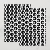 Acht-Ball Billiards Pool Patroon CUSTOOR Bedankkaart (Voorkant / Achterkant)