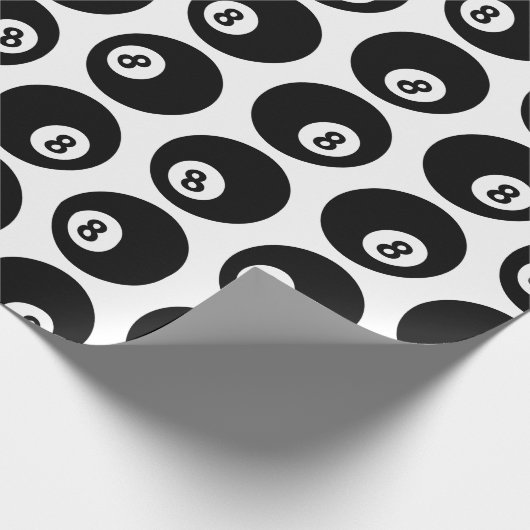Acht-Ball Billiards Pool Patroon CUSTOOR Cadeaupapier (Hoek)