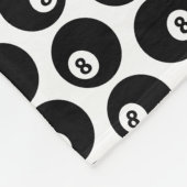 Acht-Ball Billiards Pool Patroon CUSTOOR Fleece Deken (Hoek)