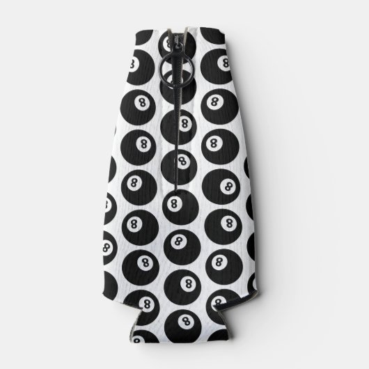 Acht-Ball Billiards Pool Patroon CUSTOOR Flesjeskoeler (Achterkant)