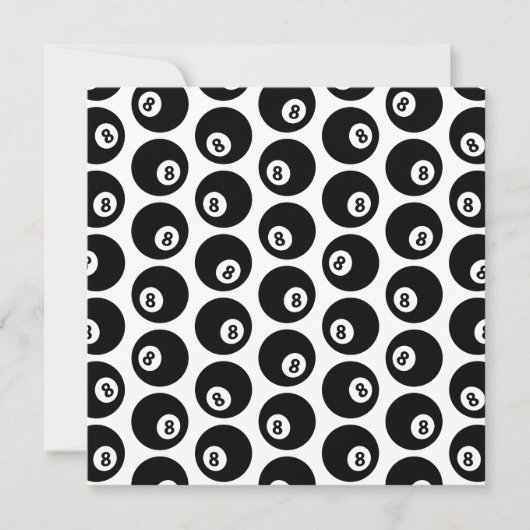 Acht-Ball Billiards Pool Patroon CUSTOOR Kaart (Voorkant)