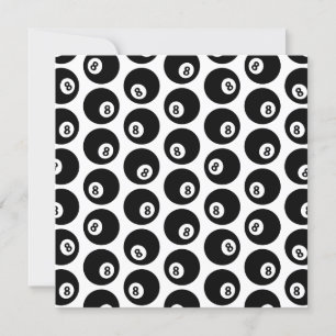 Acht-Ball Billiards Pool Patroon CUSTOOR Kaart