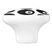 Acht-Ball Billiards Pool Patroon CUSTOOR Keramische Knop (Zijkant)