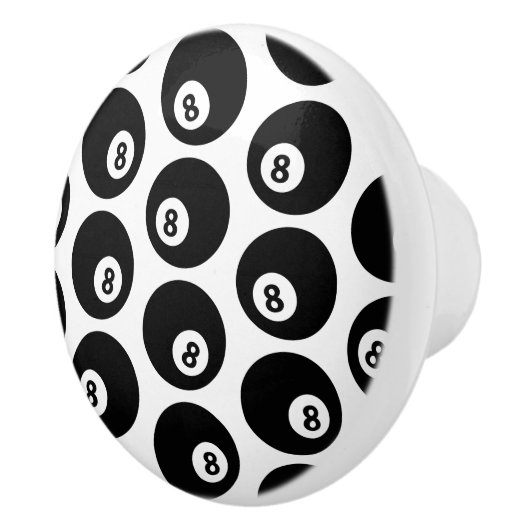 Acht-Ball Billiards Pool Patroon CUSTOOR Keramische Knop (Rechts)