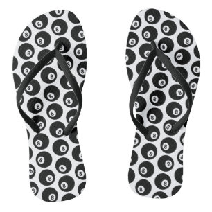 Acht-Ball Billiards Pool Patroon CUSTOOR Teenslippers