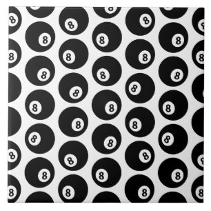 Acht-Ball Billiards Pool Patroon CUSTOOR Tegeltje