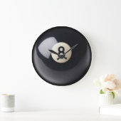 Acht-Ball-wandklok Grote Klok (Huis)