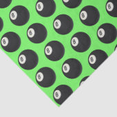 Acht-Ball Y2K-snooker 90s neonkalkgroen Tissuepapier (Detail)