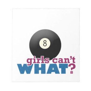 Acht balmeisje notitieblok