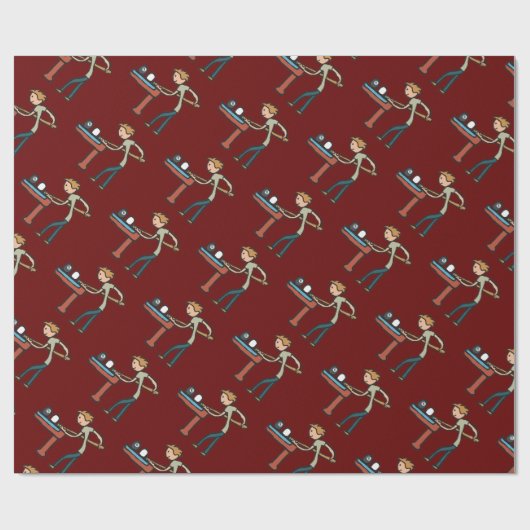 Acht balpool cadeaupapier (Vlak)