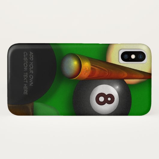 Acht balpool en Billiards Case-Mate iPhone Case (Achterkant (horizontaal))