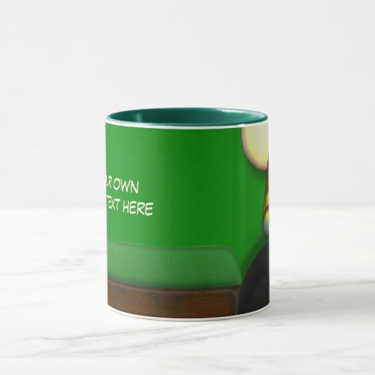 Acht balpool en Billiards op maat Mok (Midden)