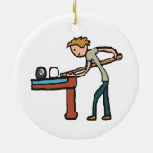 Acht balpool keramisch ornament (Achterkant)