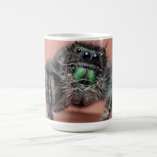 Acht-benige liefde: Bold Jumper Spider Merch Koffiemok (Center)