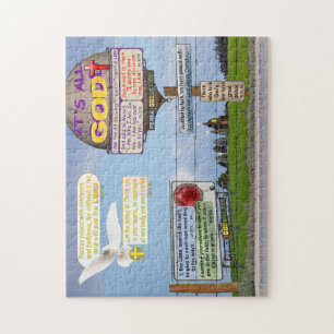 Acht Bijbelverzen om door te leven! Legpuzzel