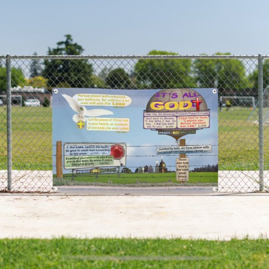 Acht Bijbelverzen om door te leven! Spandoek (Insitu)
