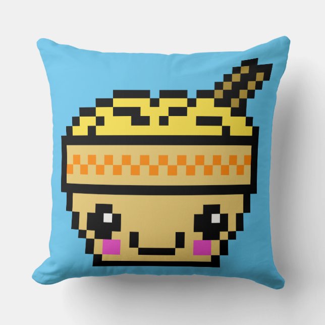 Acht bit Ramen Kussen (Voorkant)