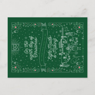 ACHT DAG CHRISTMAS / kerstBriefkaart Feestdagenkaart