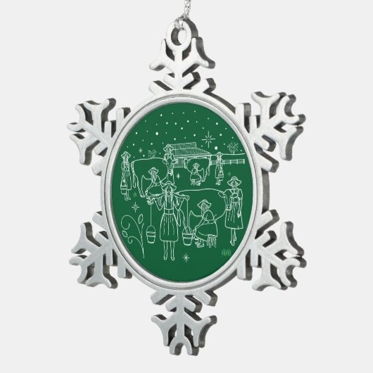 ACHT DAG CHRISTMAS / Snowflake Ornament (Rechts)