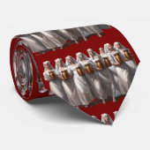 Acht dienstmeisjes melken uitgesneden stropdas (Opgerold)