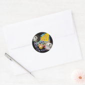 ACHT EN NEGEN BALLLIAREN RONDE STICKER (Envelop)