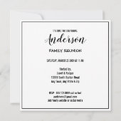 Acht Familie Reünie Foto Collage Wit Kaart (Achterkant)