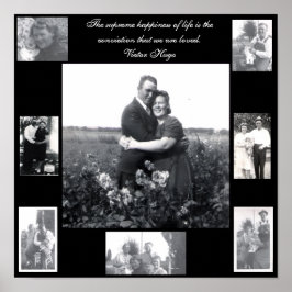 Acht foto familie liefde citaat poster
