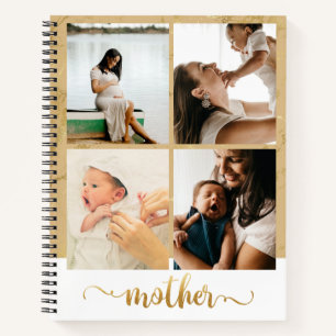 Acht foto's Collage New Mam Pregnancy Gift Notitieboek
