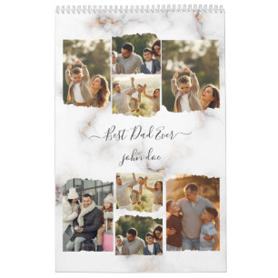 Acht foto's Moderne Elegant Collage Family Love Kalender