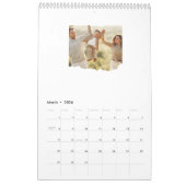 Acht foto's Moderne Elegant Collage Family Love Kalender (Mar 2026)