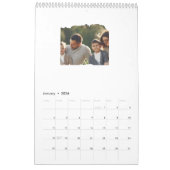 Acht foto's Moderne Elegant Collage Family Love Kalender (Jan 2026)