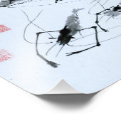 "Acht garnalen" in het schilderij van Chinese inkt Foto Afdruk (Hoek)