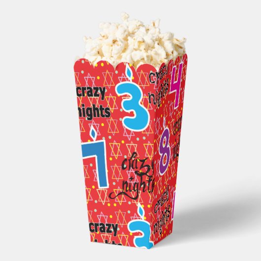 Acht gekke nachten bedankdoosjes (Popped)