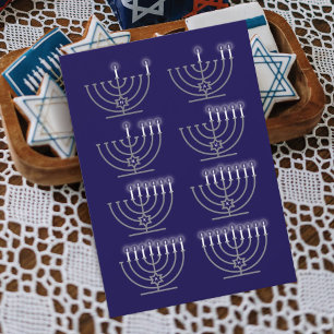 Acht Hanukkah Nights Holiday Kaart