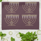 Acht Hanukkah Nights Kitchen Towel Theedoek (Gevouwen)