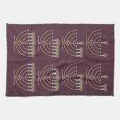 Acht Hanukkah Nights Kitchen Towel Theedoek (Horizontaal)