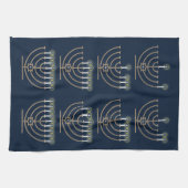 Acht Hanukkah Nights Kitchen Towel Theedoek (Horizontaal)