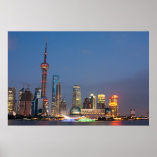 Acht herfsten in Shanghai China Poster