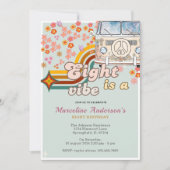 Acht is een Vibe Daisy Van Floral 8e verjaardag Kaart (Voorkant)