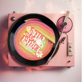 Acht is een Vibe Groovy Retro Vinyl 8e groovy Kaart