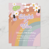 Acht is een vibe Spa Rainbow 8th Verjaardag Kaart (Voorkant / Achterkant)