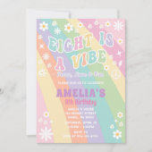 Acht is een vibe verjaardag uitnodiging (Voorkant)