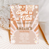 Acht is een vibe verjaardag uitnodiging