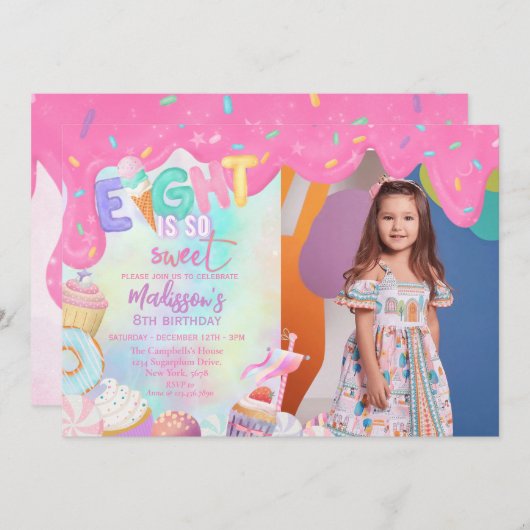 Acht is zo lief kaart (Voorkant / Achterkant)