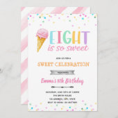 Acht is zo'n zoete ijs uitnodiging (Voorkant / Achterkant)