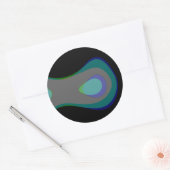 Acht jaar 1059 ronde sticker (Envelop)