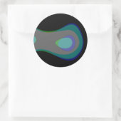 Acht jaar 1059 ronde sticker (Tas)