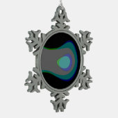 Acht jaar 1059 tin sneeuwvlok ornament (Links)