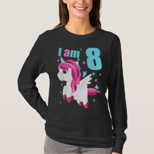 Acht jaar oud, acht jaar oud, ongeschikt, jongetje t-shirt