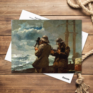Acht klokken nautische Winslow Homer Briefkaart